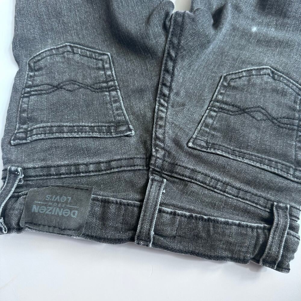 Levi's Denizen Black Distressed Tapered Jeans - Size 4 - Picture 4 of 6